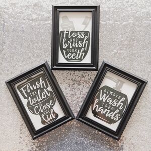 Handmade Bathroom Wall Art